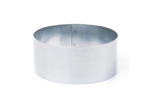  HorecaTraders Bague en mousse en acier inoxydable 120 mm 