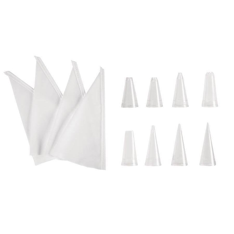 Poche à douille 4 x 16 cm | 8 buses
