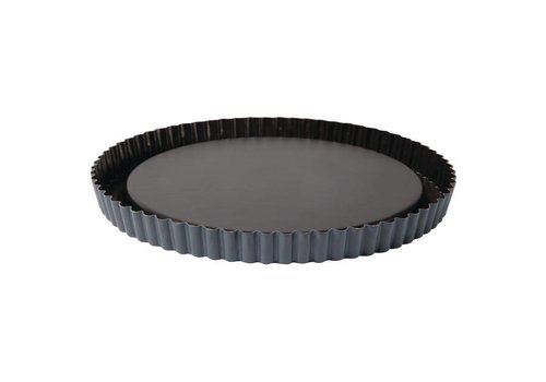  HorecaTraders Ausgeschnittene Backform mit Plissee | 25 x 2,5 cm 