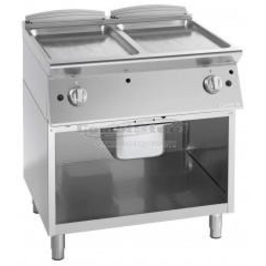 Plaque de cuisson à gaz professionnelle 14 kW | (L) 800 x (P) 700 x (H) 900 mm