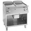 Giorik Plaques de cuisson à gaz nervurées/lisses | (L) 800 x (P) 700 x (H) 900 mm