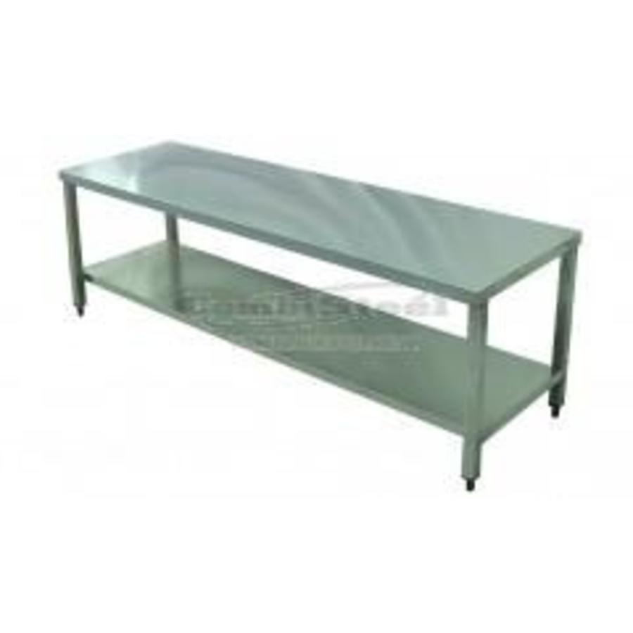 Base - Stainless steel table 160x60x63.5 cm (WxDxH)