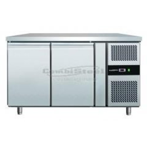  Combisteel Stainless steel freezer workbench 2 doors | 136x70x86 cm 