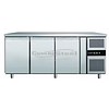 Stainless steel freezer workbench | 3 doors | 179.5x70x86 cm