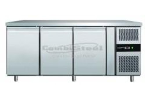  Combisteel Gefrierwerkbank aus Edelstahl | 3 Türen | 179,5x70x86 cm 