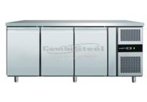  Combisteel Stainless steel freezer workbench 3 doors | 179.5x70x86 cm 