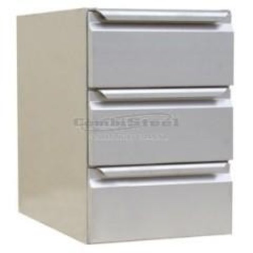  Combisteel Stainless steel chest of drawers | 40x63x59cm 