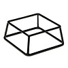 HorecaTraders Buffet stand Black | 18 x 18 x 8 cm
