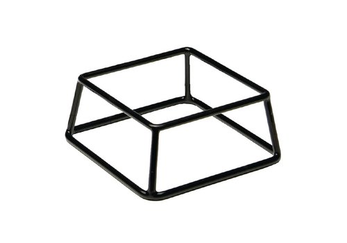  HorecaTraders Buffet stand Black | 18 x 18 x 8 cm 