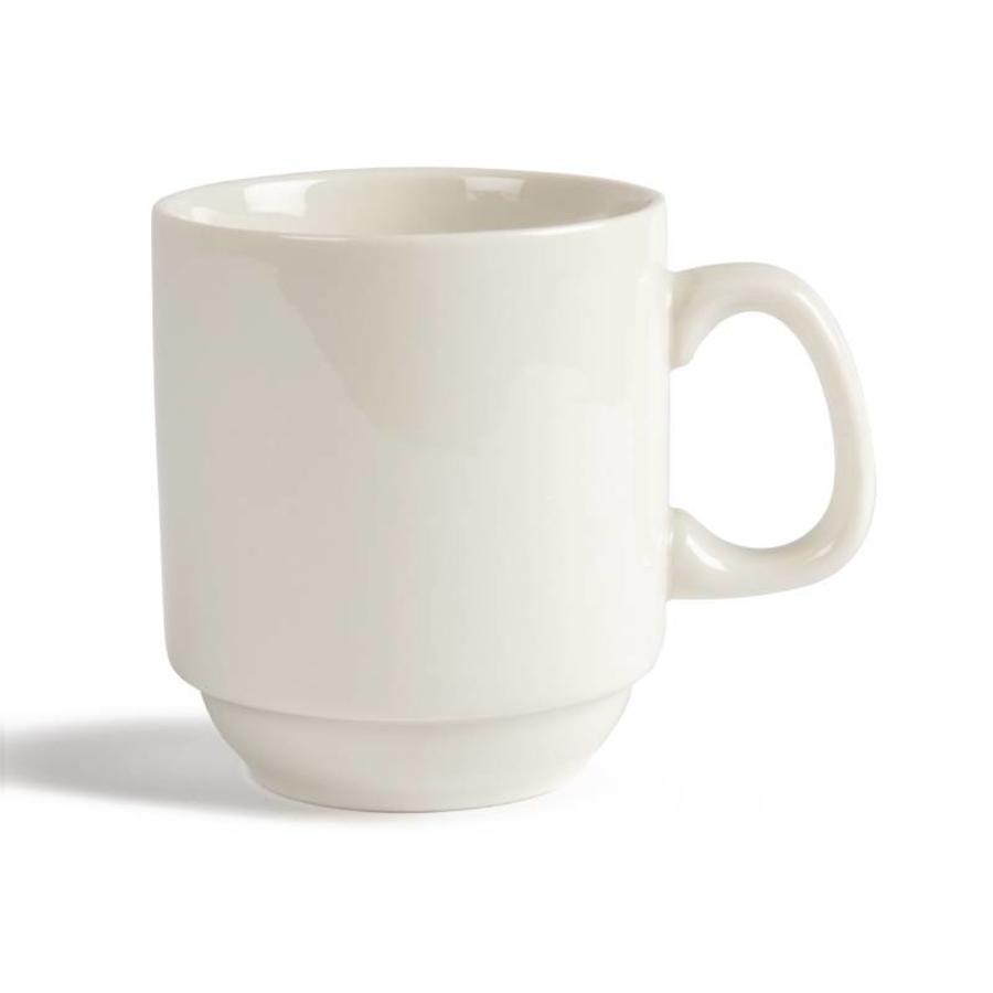 Olympia Ivory stapelbarer Becher 285ml (12 Stück)