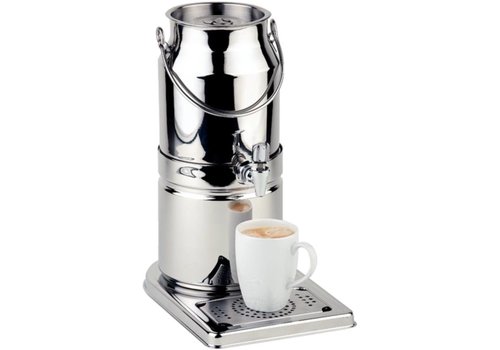  HorecaTraders Distributeur de lait, acier inoxydable, 3 litres 