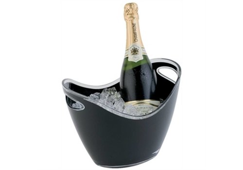  HorecaTraders Coupe à champagne noire petite 
