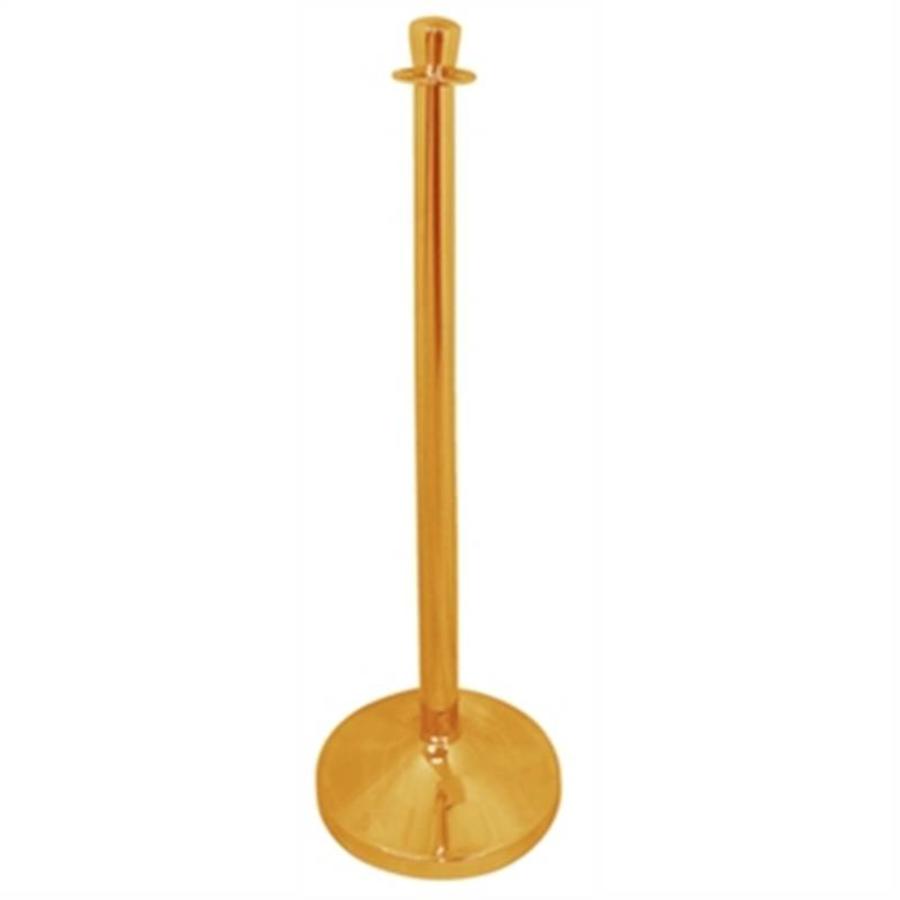 Borne en laiton avec bouton plat