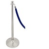 Bolero Barrier post chrome with flat button - LUXE SERIES