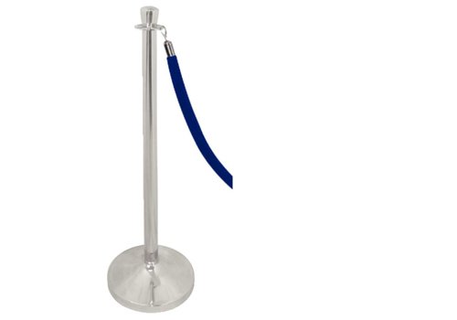  Bolero Barrier post chrome with flat button - LUXE SERIES 