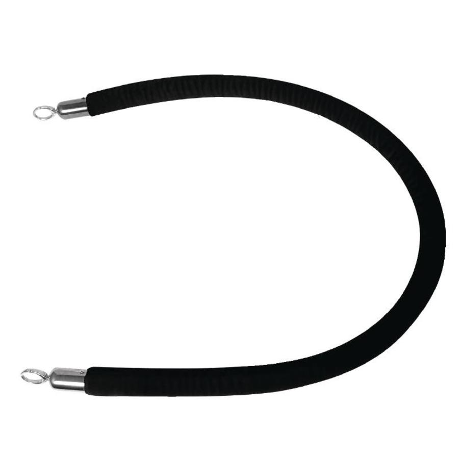 Cordon de marquage velours Noir | 1,5 mètre