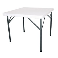 Table de fête pliante blanche | 86 x 86 cm