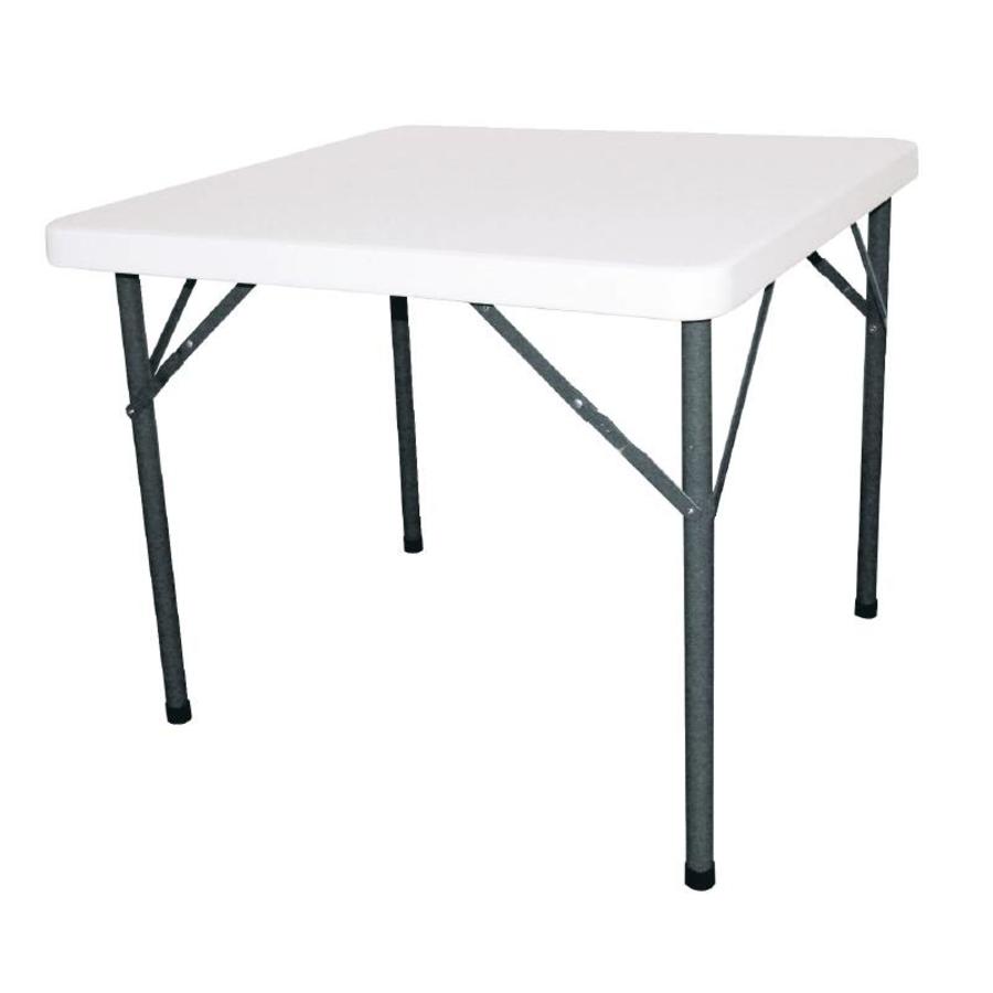 Foldable Party Table White | 86x86cm