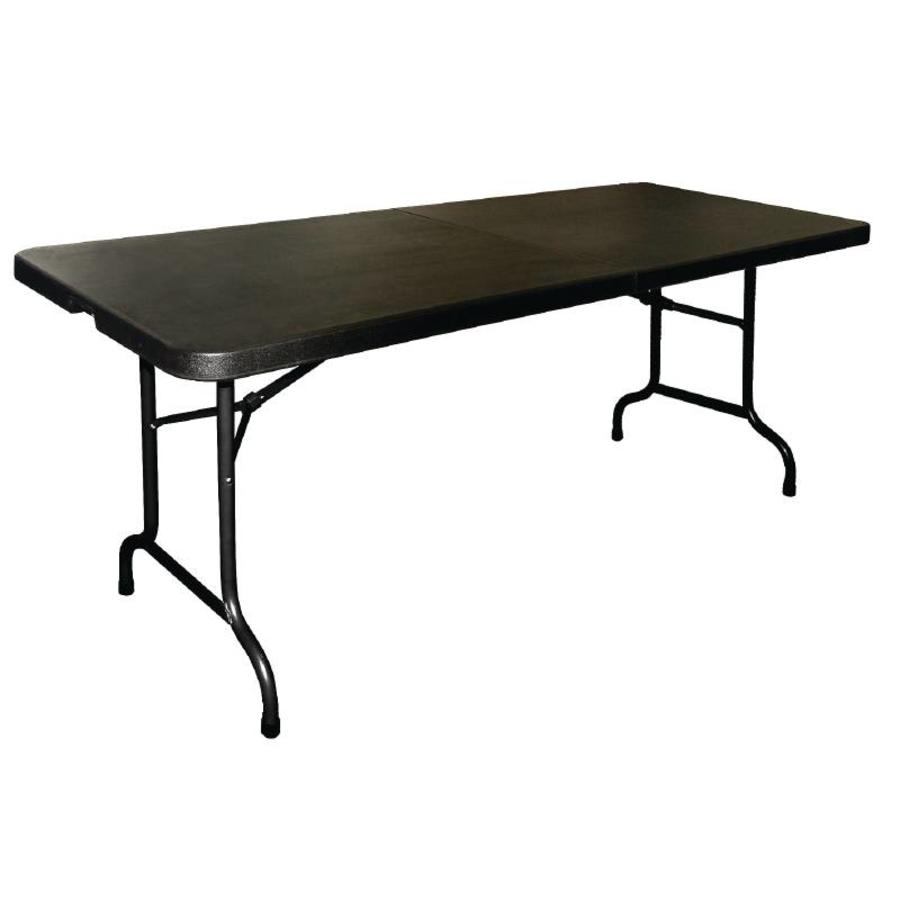 Foldable buffet table black - 183cm