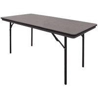 Table pliante noire - 152 cm