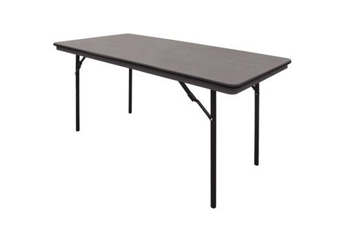  Bolero Foldable table black - 152 cm 