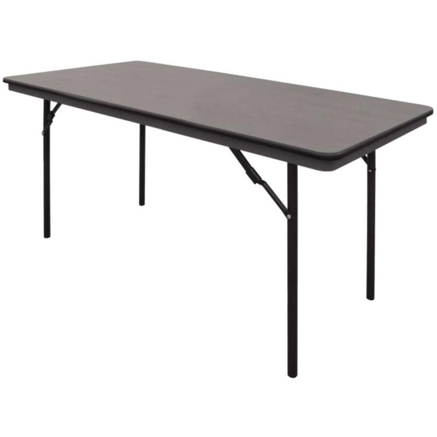 Table pliante noire - 152 cm