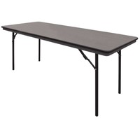 Inklapbare tafel zwart - 183cm