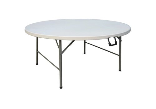  HorecaTraders Table de buffet pliante ronde - Ø 153 cm 