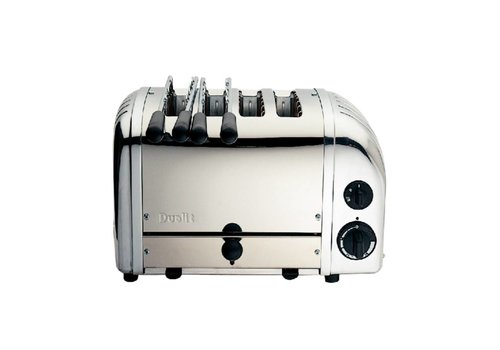  Dualit Grille-pain combiné Dualit 2 x 2 en acier inoxydable | 4 emplacements 