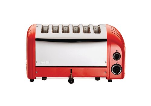  Dualit Dualit Vario toaster red | 6 slices 