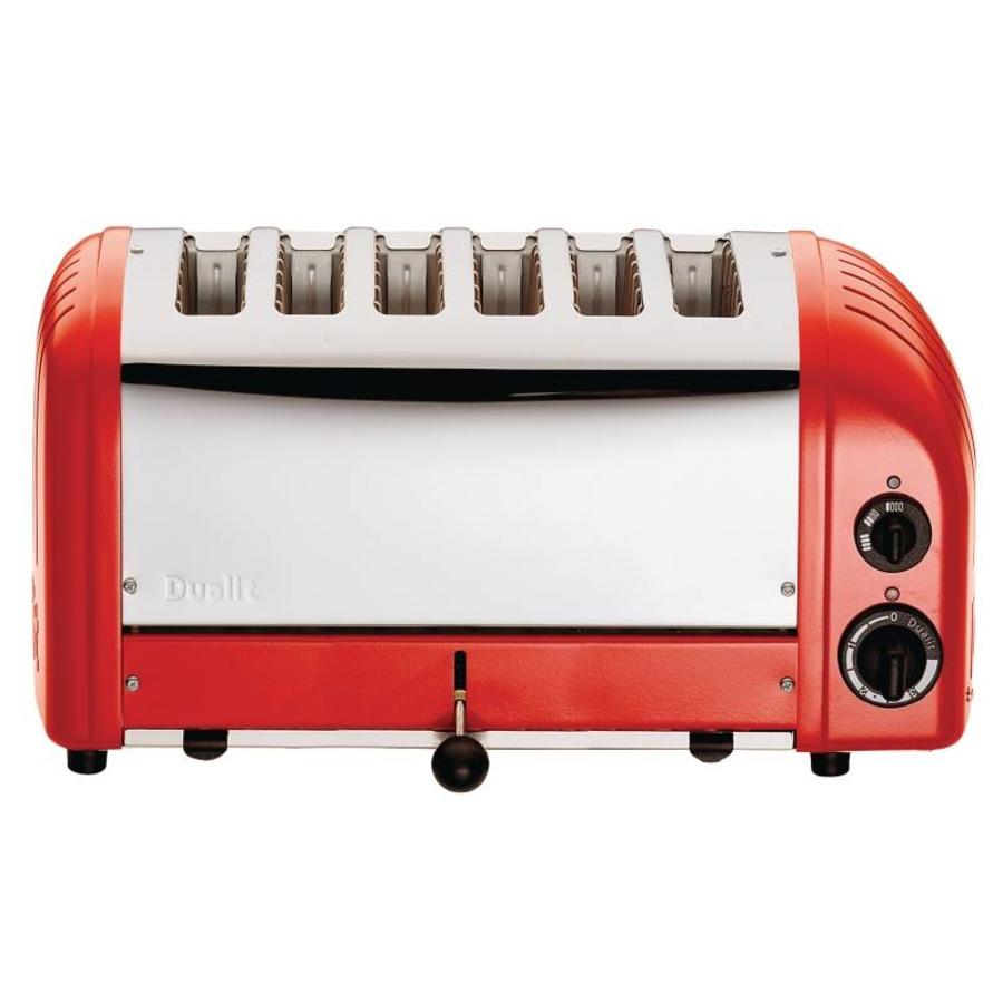 Grille-pain Dualit Vario rouge | 6 tranches