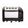 Dualit Grille-pain en acier inoxydable noir | 4 tranches