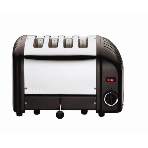  Dualit Toaster stainless steel black | 4 cuts 