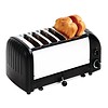 Dualit Grille-pain en acier inoxydable noir | 6 tranches