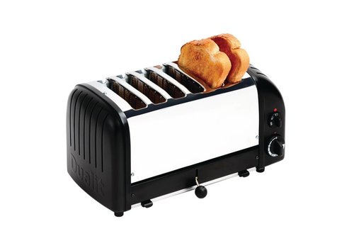  Dualit Grille-pain en acier inoxydable noir | 6 tranches 