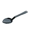HorecaTraders serving spoon perforated black 34cm