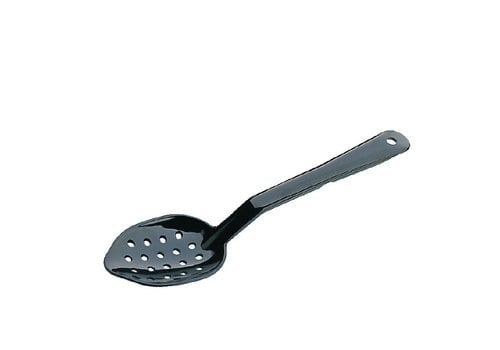  HorecaTraders serving spoon perforated black 34cm 