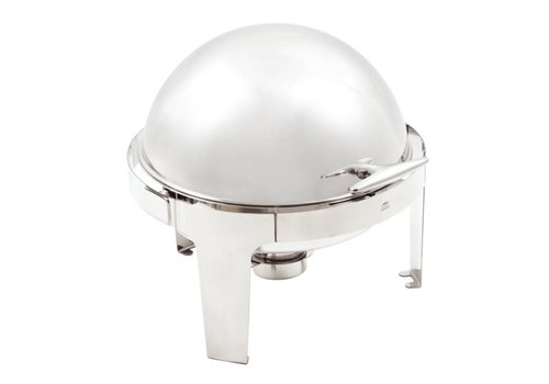  Olympia Chafing Dish Round - 6 Liter - Roll top lid 