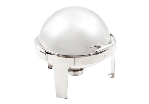  Olympia Chafing Dish Round - 6 Liter - Roll Top Lid 