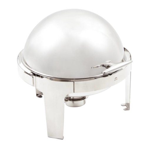  Olympia Chafing Dish Round - 6 Liter - Roll Top Lid 