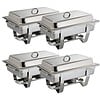 Olympia Réchauds GN 1/1, lot de 4 pièces - SUPER OFFRE