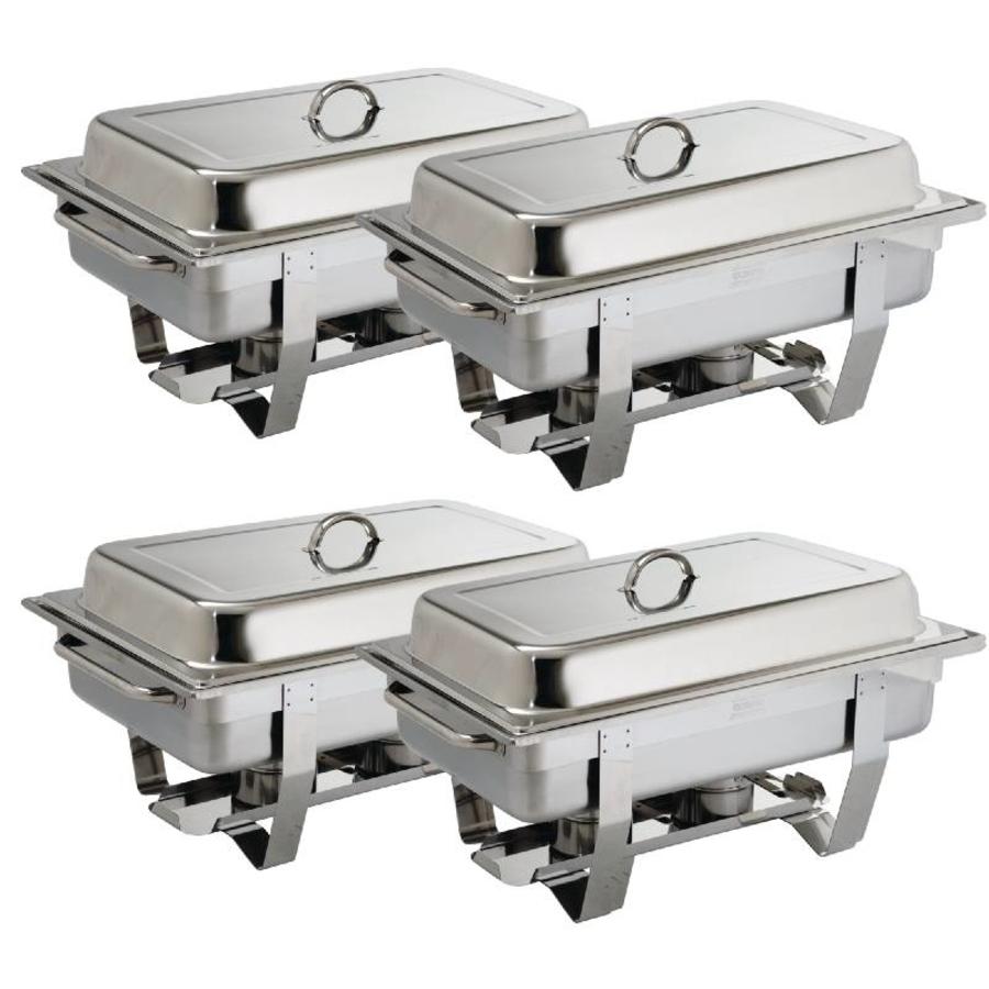 Réchauds GN 1/1, lot de 4 pièces - SUPER OFFRE