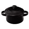 Olympia Mini poêle ronde en porcelaine noire (4 pièces)