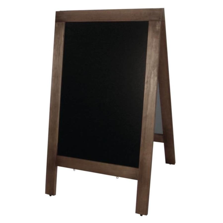 Panneau de menu en bois pour trottoir | 70x(H)120cm