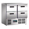 Polar Refrigerated workbench 4 drawers - 4 x GN 1/1 | 88 x 90 x 70 cm