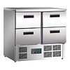 Polar Refrigerated workbench 4 drawers - 4 x GN 1/1 | 88x90x70cm