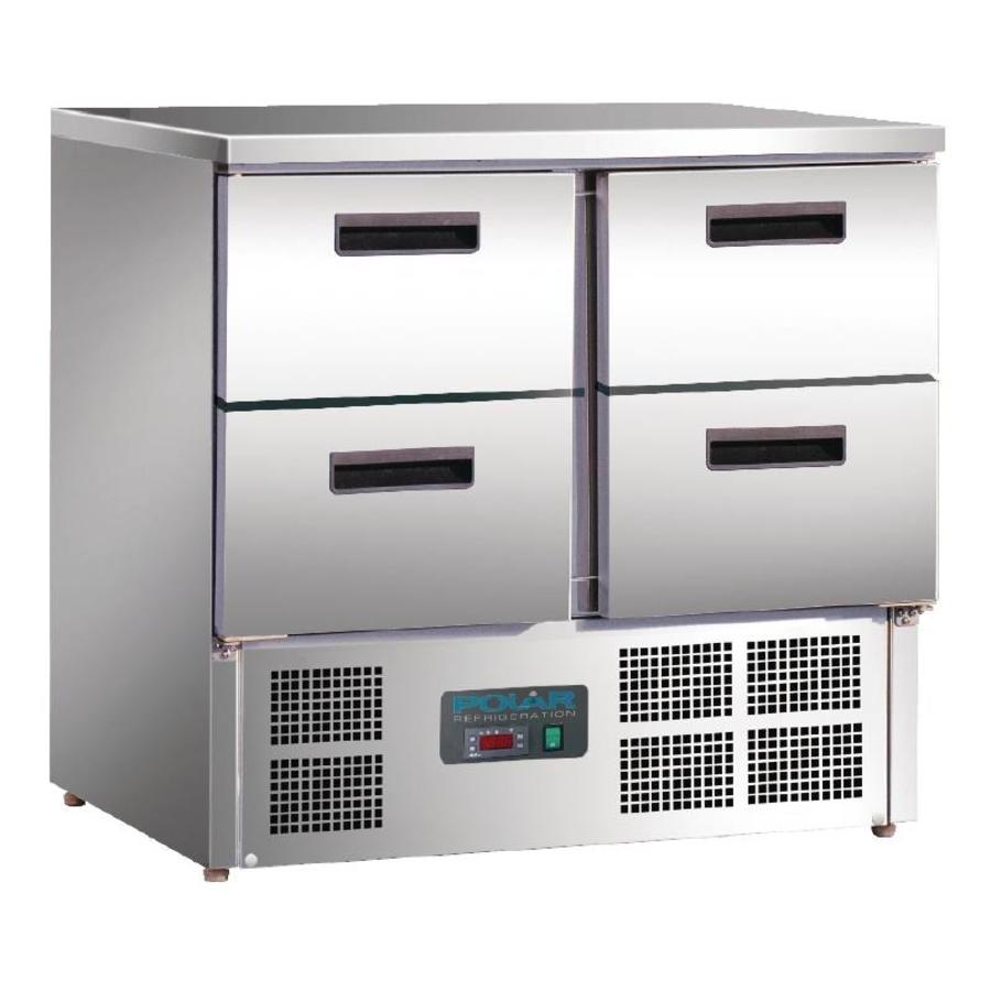 Refrigerated workbench 4 drawers - 4 x GN 1/1 | 88x90x70cm