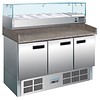 Polar Comptoir de préparation de pizzas/sandwichs réfrigéré Polar | 368 litres