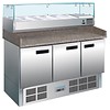 Polar Polar gekoelde pizza/sandwich prepareercounter | 368ltr