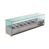 Polar Set-up refrigerated display case | 5 x GN 1/3 + 1 x GN 1/2